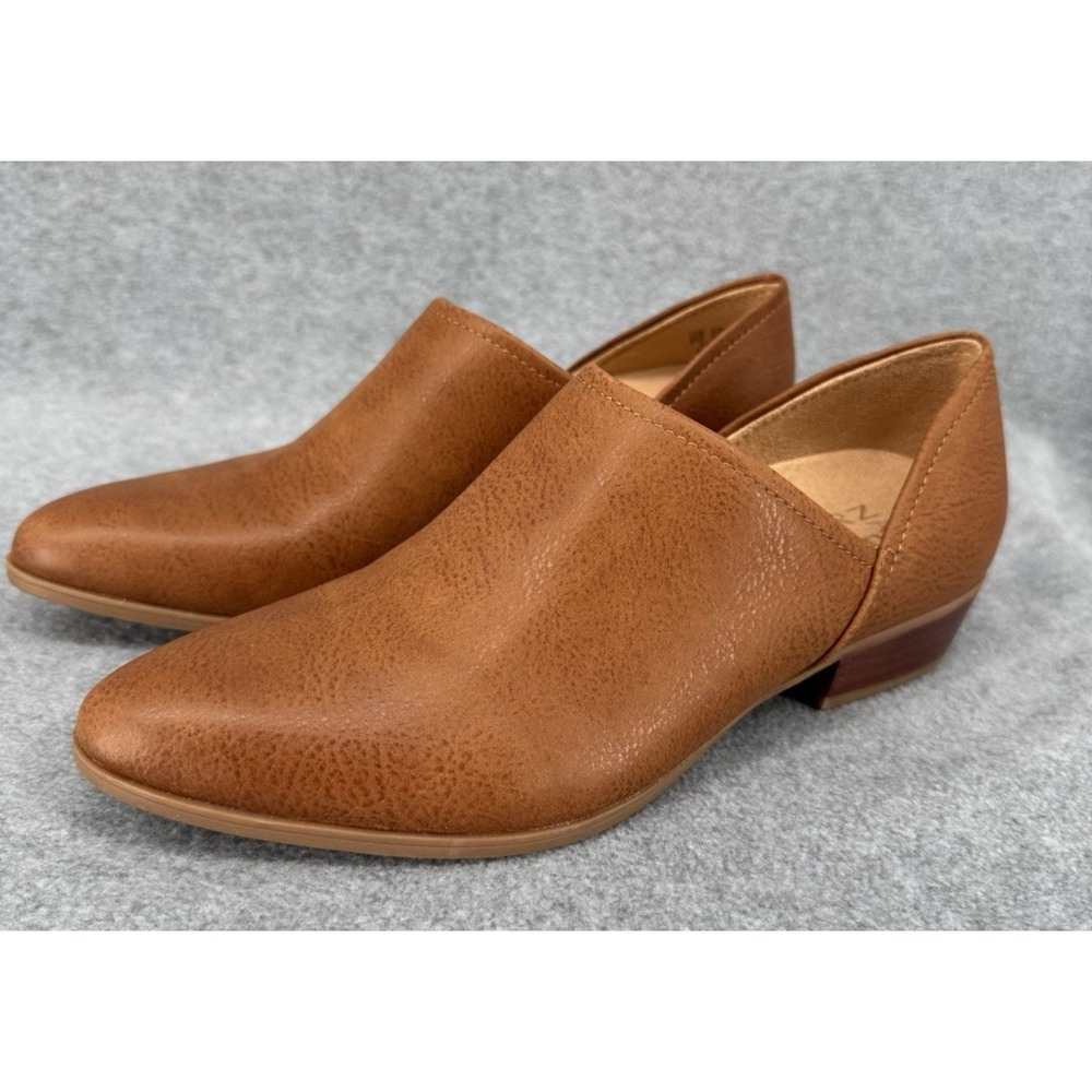 Naturalizer Women's Brown Slip On Loafer Heels Comfort Shoes Size 6M‎